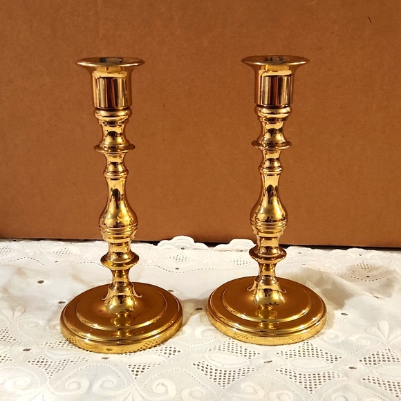 baldwin Accents Vintage Baldwin Brass Candlesticks 2 Poshmark